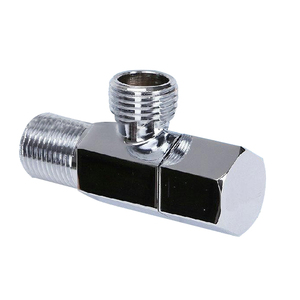 La válvula de ángulo de latón G1/2 Macho Hexagonal manejar Válvula de ángulo grifo de baño accesorios - Product Image 1