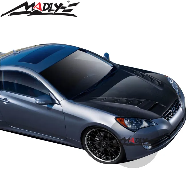 Carbon Hood Voor Hyundai Genesis Coupe 2DR 2010-2012
