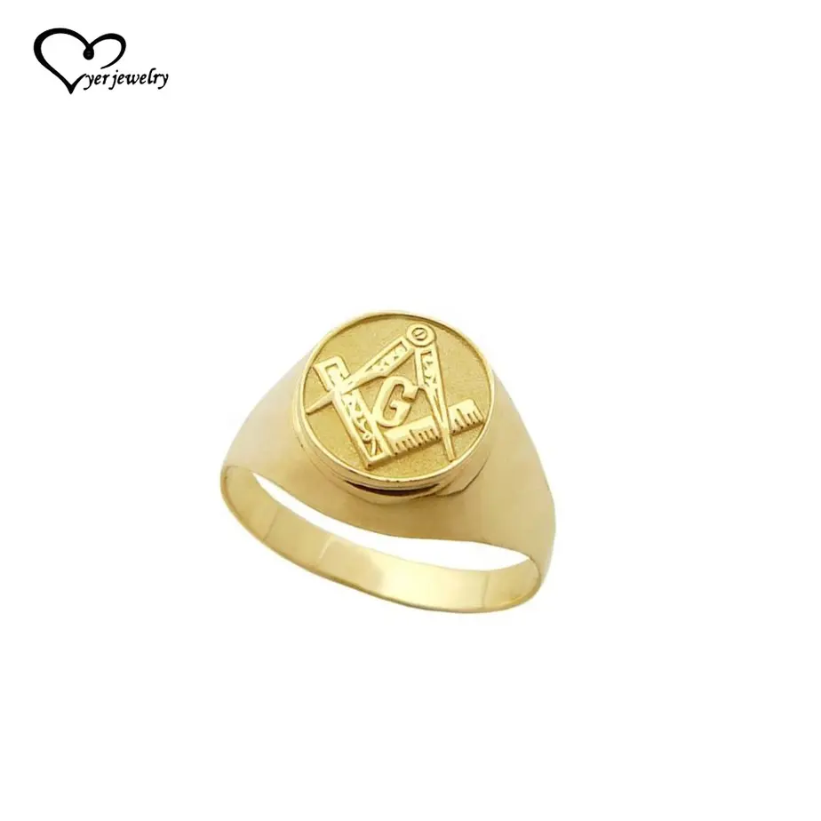 Gioielli in oro massiccio personalizzato cavalieri templari mason anelli