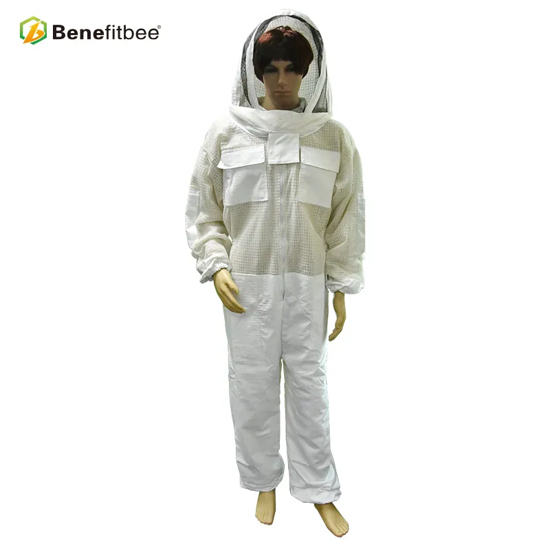 Pakaian Pelindung Lebah Warna Putih, Pakaian Pelindung Lebah Breathable