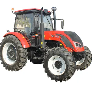 Fabricante de maquinaria agrícola, marca china, 140HP, precio barato, 4 WD, 6 cilindros, maquinaria agrícola, tractores de granja en venta