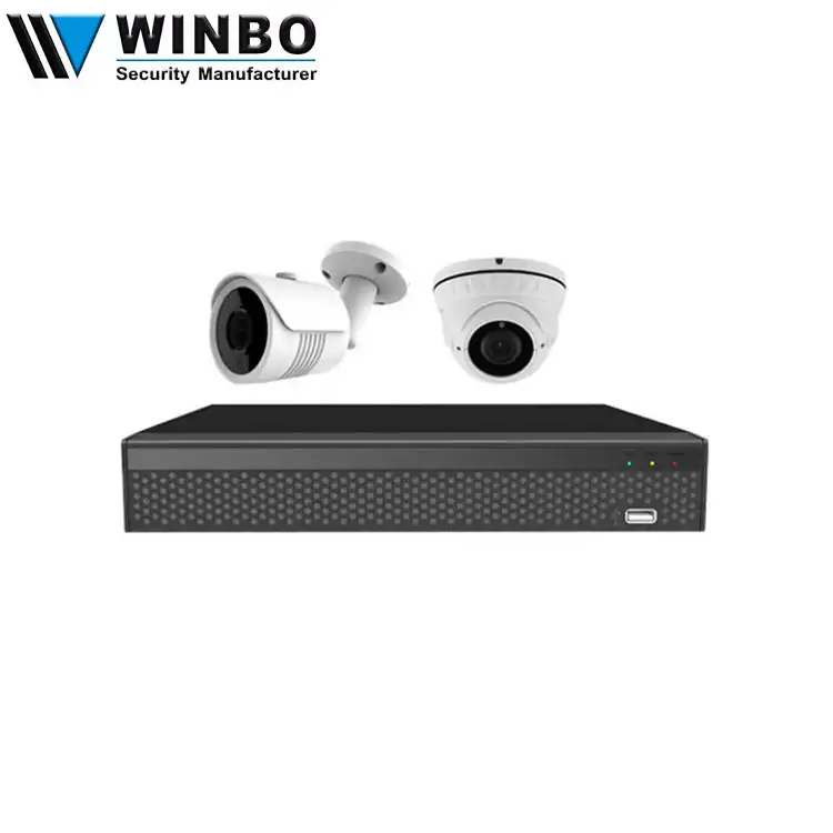 Winbo 2CH 1080P Bullet & כיפת 200w פיקסלים AHD NVR עם מצלמה ערכות