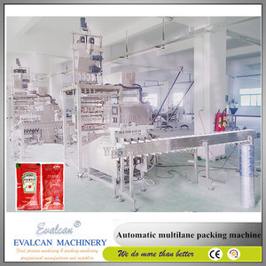 Automática pequeña máquina de envasado de tomate o tartare suace sobres - Product Image 1