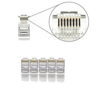 Connecteur rj45 Cat6 cat.6a, blindé, pour homme, prise 23awg, meilleure vente d'usine