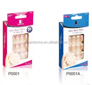 Senboma custom fake nails color box package to choose