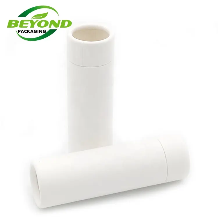 Biodegradable कस्टम धक्का 2oz 60g दुर्गन्ध ट्यूब कंटेनर गत्ता कागज ट्यूब ट्यूब बालसामो ओष्ठ दुर्गन्ध के लिए गत्ते का डिब्बा