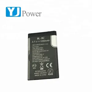 Super mince BL-5C 1050 mah 3.7 v au lithium batterie pour téléphone portable