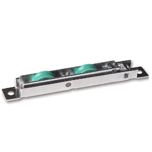 ลูกกลิ้งพลาสติกประตูเลื่อน UPVC ปรับได้พร้อมล้อคู่ - Product Image 1