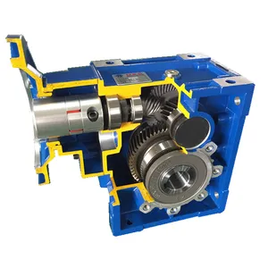 BKM series hypoid gear motor helical speed reducer gear speed reducer gearbox speed reduction gearbox for light industry
