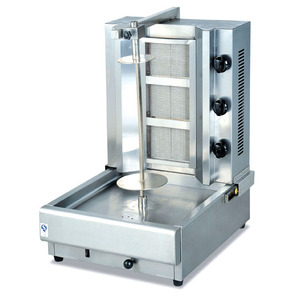 Máquina de gebab de acero inoxidable, <span class=keywords><strong>parrilla</strong></span> de barbacoa, Shawarma, tres quemadores - Product Image 1