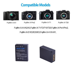 Beston 2 paket NP-W126 NP-W126S Şarj Edilebilir Lityum pil Paketi ve Çift USB taşınabilir pil şarjı için dijital kamera - Product Image 4