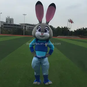 Film Zootopia Nick tilki ve Judy bunny maskot kostüm yetişkinler için