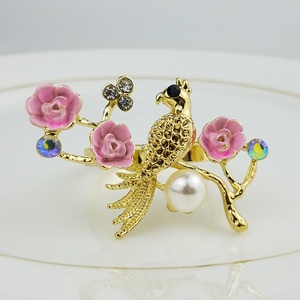 Anillos de Servilleta de Metal de Lujo Ecológicos con Diseño de Ramas y Pájaros al por Mayor de <span class=keywords><strong>Bongo</strong></span> - Product Image 2
