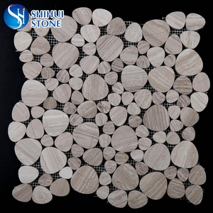 Đá Cuội Đá Cẩm Thạch Tự Nhiên Họa Tiết Khảm Đá Cẩm Thạch Tròn Cho Gạch Lát Sàn Gạch Khảm Tròn Penny Trong Nhà - Product Image 2