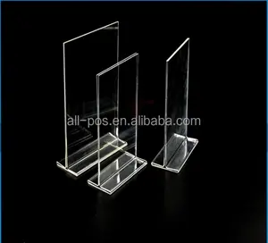 Acrylic Retail Display sign holder a4 acrylic sign holder