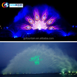 Projection graphique nocturne sur écran d'eau pour spectacle en plein air - Product Image 6