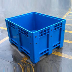 1200x1000mm büyük kutu katı HDPE plastik palet kutuları - Product Image 4
