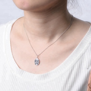 Perhiasan Katolik Grosir Liontin Emas Bunda Maria Religius Buatan Khusus - Product Image 5