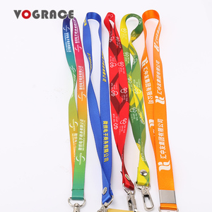 vograce Cheap Make Your Own Design Lanyard Single Multiple Color Custom Printed Lanyard for Promotional