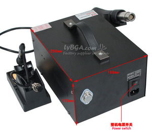 <span class=keywords><strong>Station</strong></span> de réparation à air chaud SAIKE 909D <span class=keywords><strong>Station</strong></span> de soudage/Machine à souder 3 en 1 Fer à souder + <span class=keywords><strong>Pistolet</strong></span> à air + Alimentation - Product Image 5