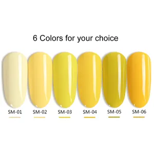 AS 2000 Colors 3D Color Gel Solid Bright Yellow Gel Nail Polish Soak Off UV Nail Gel Lacquer Non Toxic Lacquer