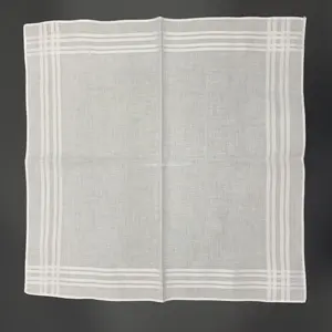 pure cotton roll hem unisex woven plain luxury wedding custom handkerchiefs white square handkerchief