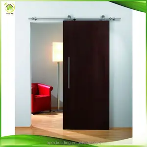 China Supplier Sliding Latest Wardrobe Wooden Sliding Barn Door Design