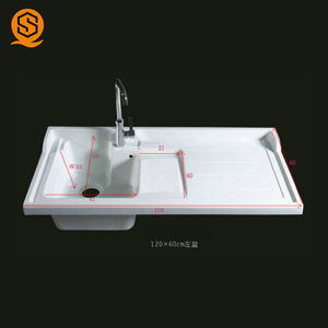 Lavabo Moderno per Hotel con Rubinetto a Foro Singolo e Garanzia di 10 Anni - Product Image 2