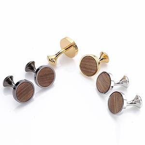 <span class=keywords><strong>Gemelli</strong></span> da Uomo OB per <span class=keywords><strong>Camicia</strong></span>, per Matrimoni e Anniversari, in Acciaio Inossidabile Placcato Oro/Nero/Argento, <span class=keywords><strong>Gemelli</strong></span> in Legno per Camicie da Uomo - Product Image 3