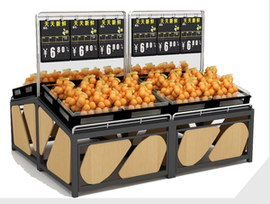 Thiết Kế Thanh Lịch Công Suất Lớn Siêu Thị Trái Cây Và Rau Hiển Thị Giá - Product Image 2