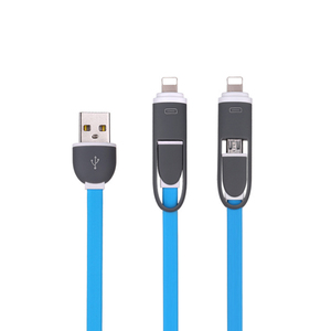 Basket forma línea de fideos <span class=keywords><strong>2</strong></span> en 1 <span class=keywords><strong>Cable</strong></span> de datos Micro del USB para el cargador USB iPhone - Product Image 1