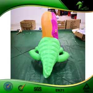 Balon Berbentuk Donat Buaya Dapat Ditiup, Mainan Mengapung Kolam Monster Buaya Raksasa