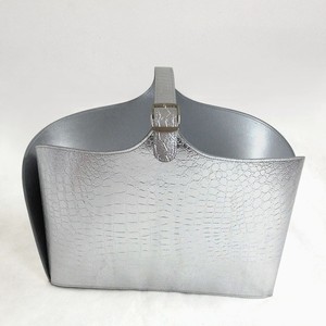 กระเป๋าซักผ้าหนังจระเข้สีทองแฟชั่น - Product Image 2