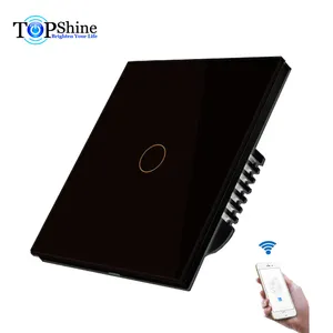 Topshine — nouveau Design, interrupteur intelligent, 1 Gang, Wifi de haute qualité, contrôle via application Mobile et commande vocale