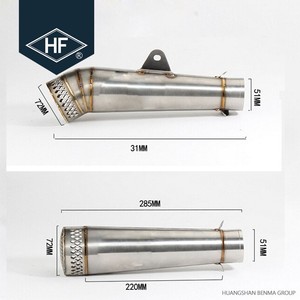 Stainless Steel Flexible 38-51mm Mesh Style Motorcycle Exhaust Muffler Pipe