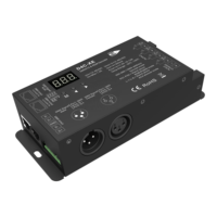Décodeur DMX512 et RDM à courant constant 4 canaux Skydance D4C-XE, contrôleur DMX 512 LED, mode RGB RGBW autonome numérique