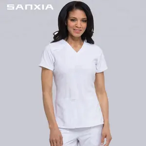 Модные дешевые Китай Оптовая одежда медсестра белая форма скраб костюмы конструкции для врачей