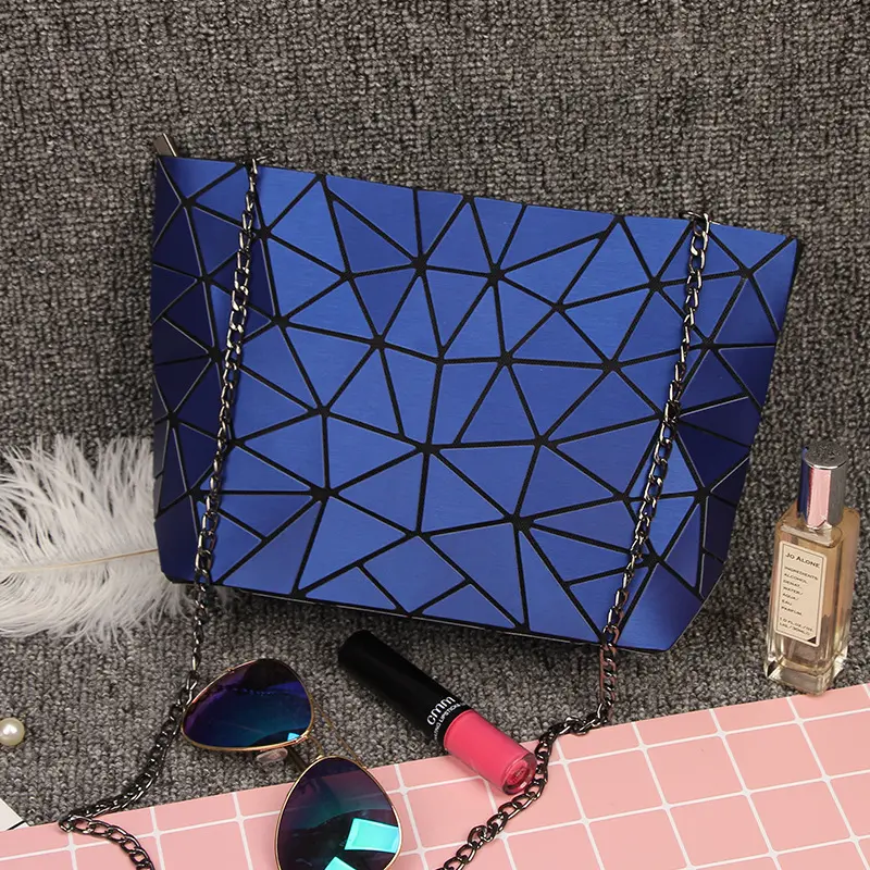 Diomo — sac à bandoulière chaîne pour femmes, sac à épaule mate, sacoche élégante géométrique mode, sac à bandoulière simple et pliable, pochette