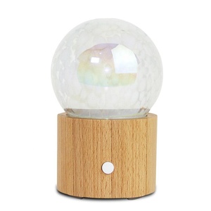 Tre và thủy tinh cầm tay mini USB Độ ẩm siêu âm Tinh dầu khuếch tán hương thơm - Product Image 1