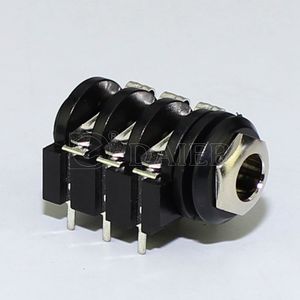 Prise audio <span class=keywords><strong>femelle</strong></span> 4 broches 1/4 pouce 6,35 mm Montage sur circuit imprimé Prise stéréo - Product Image 4