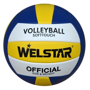Pallone da <span class=keywords><strong>Pallavolo</strong></span> in Pelle PVC Cucito con Stampa Colorata del Produttore Welstar - Product Image 3
