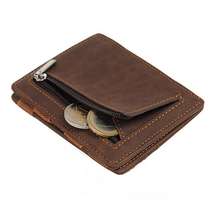 Mini Coffre-Fort De Voyage Magique En Cuir Pince À Billets <span class=keywords><strong>Portefeuille</strong></span> DE Blocage RFID Pour Hommes - Product Image 2