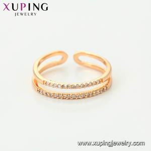 15206 Groothandel eenvoudige fijne dames sieraden zirkoon kanaal instelling verstelbare vinger <span class=keywords><strong>ring</strong></span> - Product Image 4