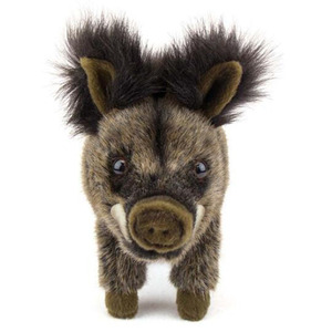 <span class=keywords><strong>Animal</strong></span> de peluche de jabalí salvaje de fibra de carbón ecológico, con diente largo