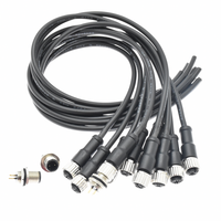 Connecteur M12 câble électrique moulé rond M12 prise électrique mâle 4 broches 5 broches 6 broches 8 broches 12 broches câble de connecteur étanche