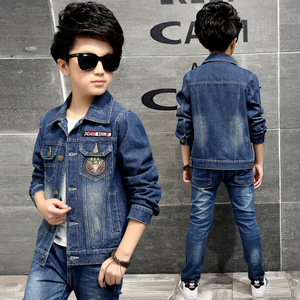 Vente en gros de vestes en jean pour garçons, <span class=keywords><strong>printemps</strong></span> et automne 2018 - Product Image 1