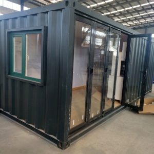 Contenedor <span class=keywords><strong>de</strong></span> cabina <span class=keywords><strong>de</strong></span> puerta plegable modular duradero para casa pequeña móvil prefabricada estándar australiano <span class=keywords><strong>de</strong></span> 20 pies para hoteles - Product Image 3