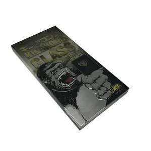 Caja de contenedor de Metal de vidrio templado Kingkong 9d, cubierta de pantalla completa de estaño, película protectora, caja de lata de Metal