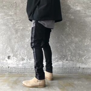 Pantaloni Jeans strappati <span class=keywords><strong>Skinny</strong></span> OEM Dropshipping pantaloni Jeans da uomo - Product Image 1