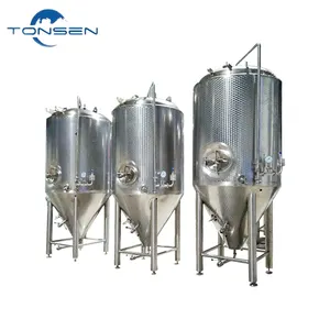 2000l 3000l 5000l 10000l 20000l tanque de fermentação fermentador de cerveja conical glicol vestidos fermentador de cerveja - Product Image 1